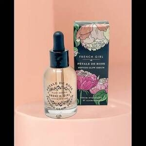 NEW FRENCH GIRL organic rose peptide hydrating glow serum in yellow